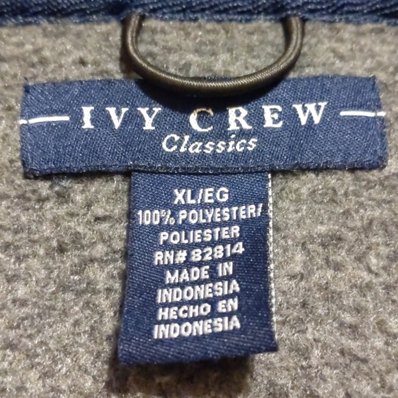Men's Ivy Crew Classics fleece pullover Sz XL - Picture 7 of 12